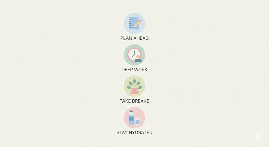 simple daily habits for productivity